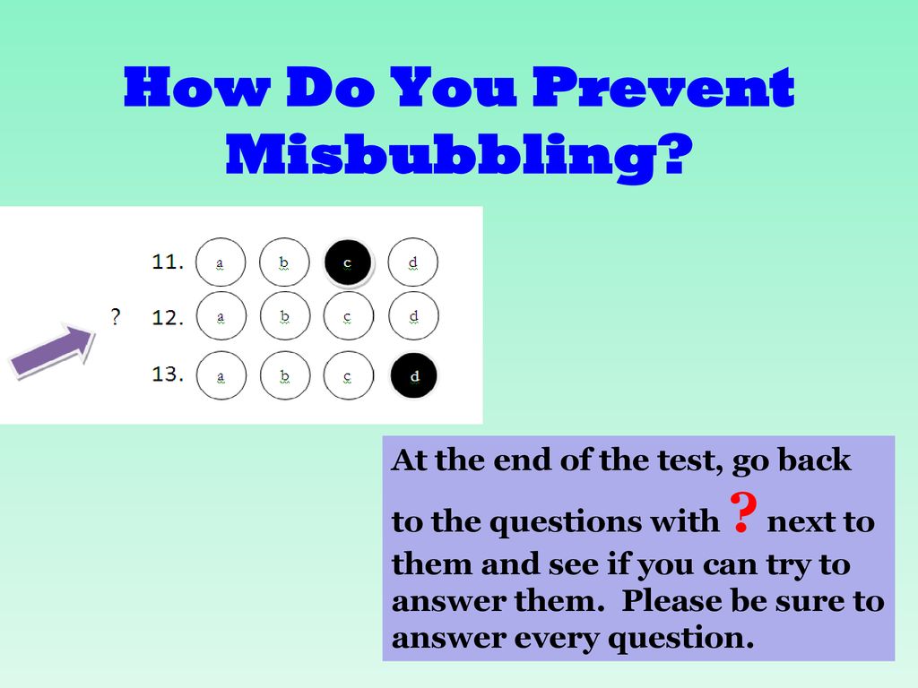 How Do You Prevent Misbubbling