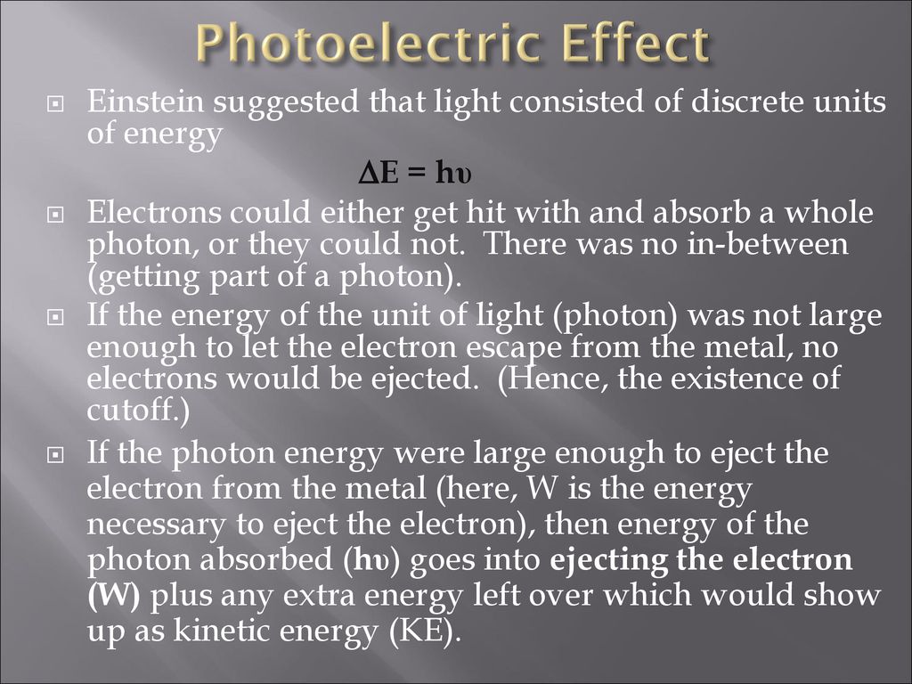 The Photoelectric Effect Ppt Download the-photoelectric-effect-ppt-download