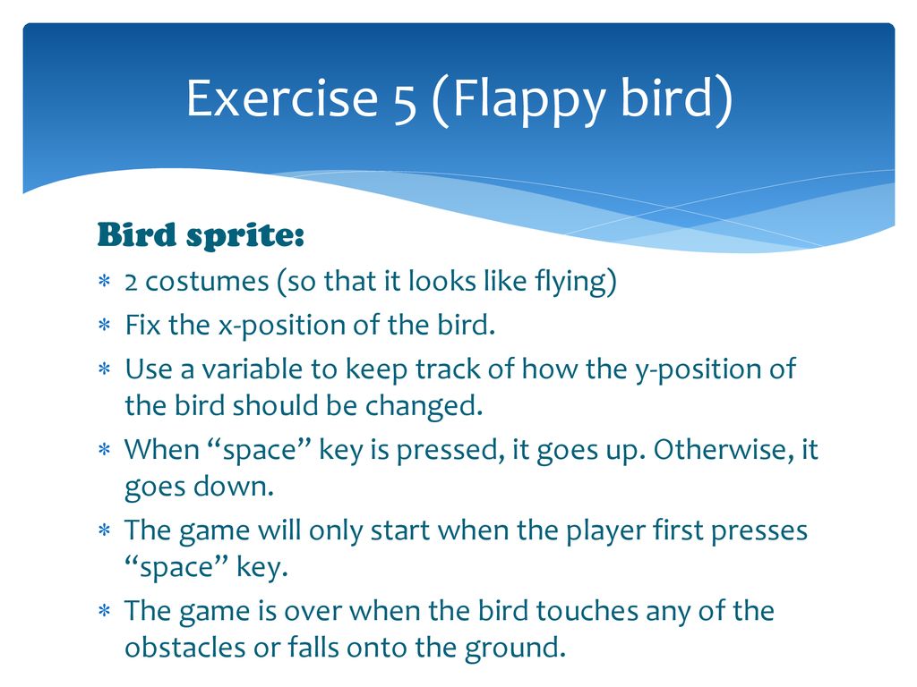 Flappy bird Demo: Lesson 5 Flappy bird Demo: - ppt download