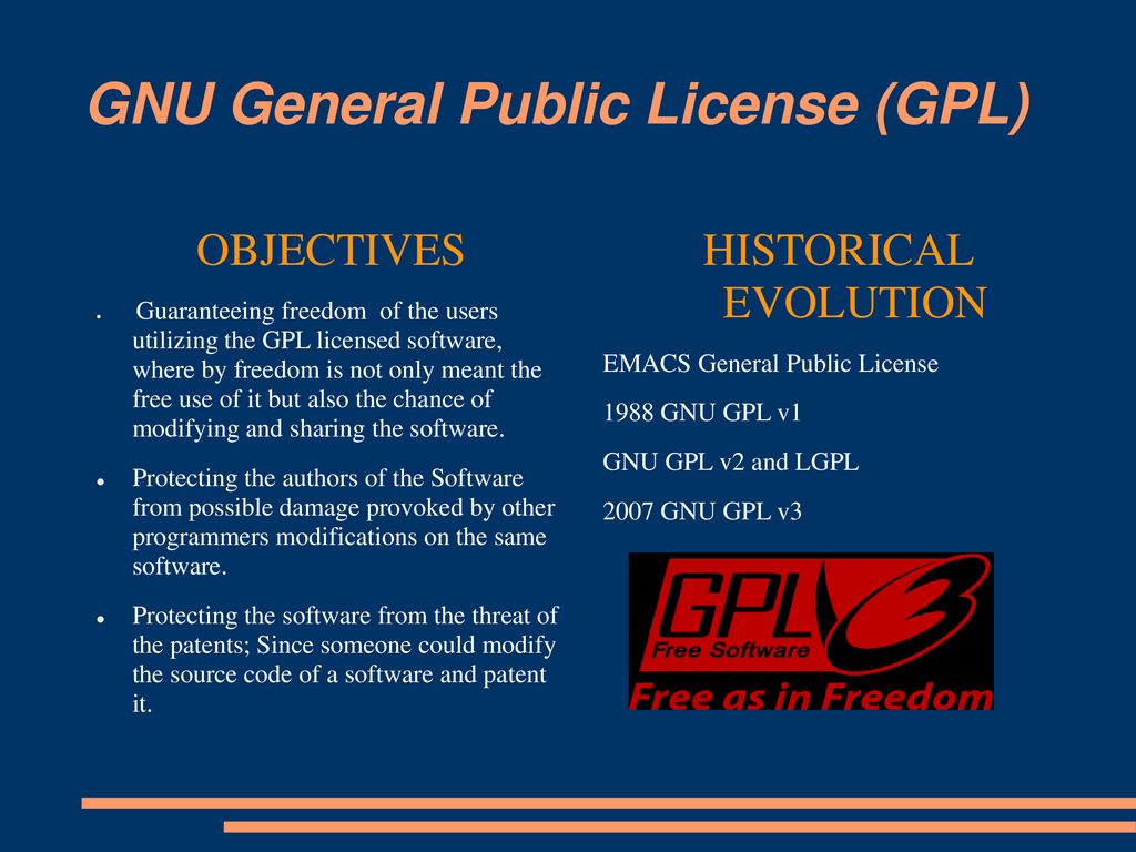 Gnu General Public License Gpl Ppt Download