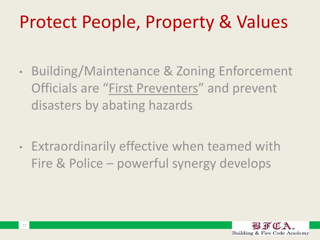 Protect People, Property & Values