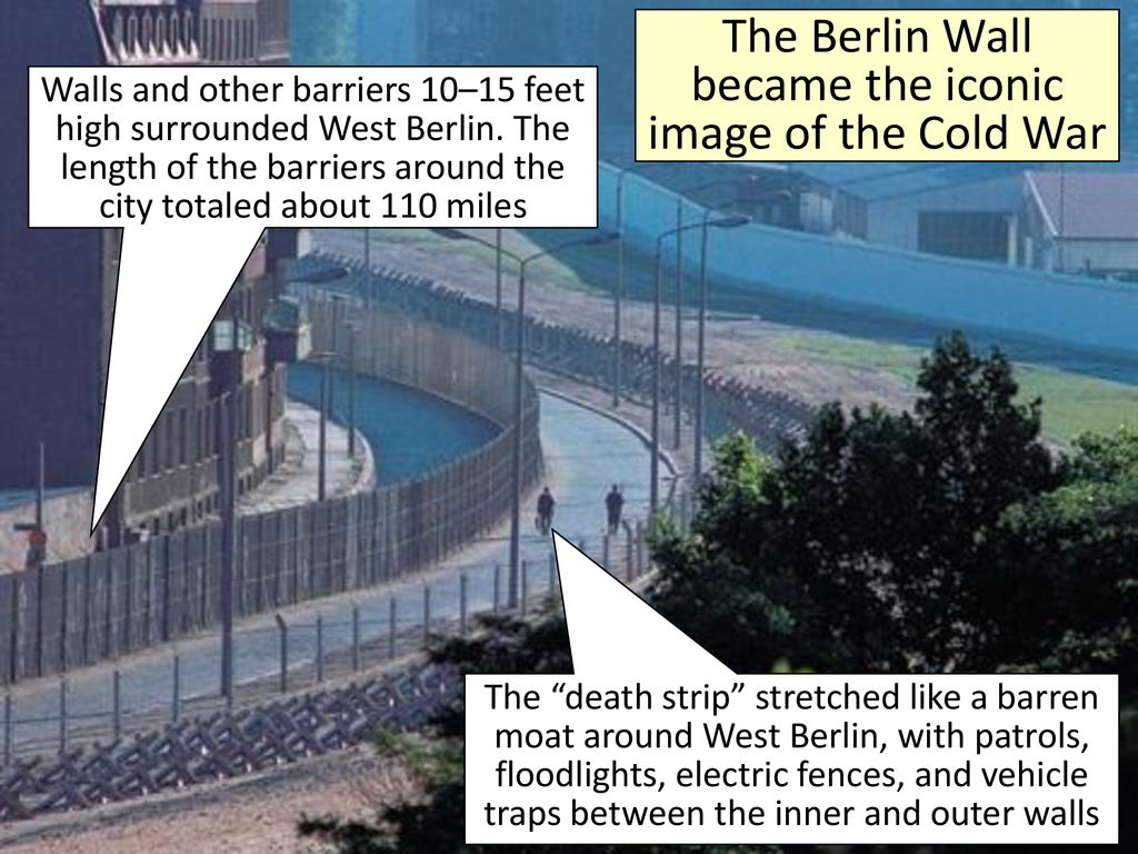 The Berlin Wall became the iconic image of the Cold War