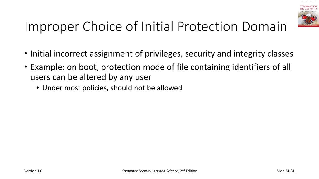 Improper Choice of Initial Protection Domain