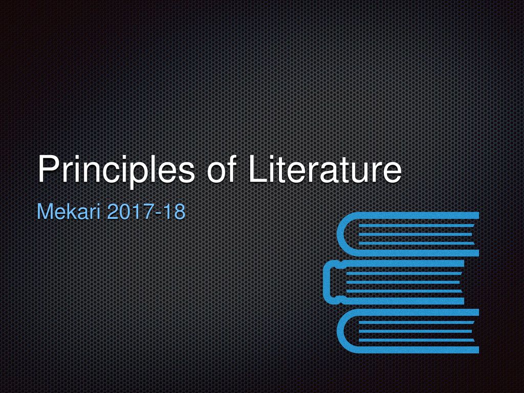 Principles of Literature