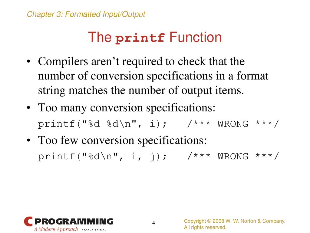 The printf Function