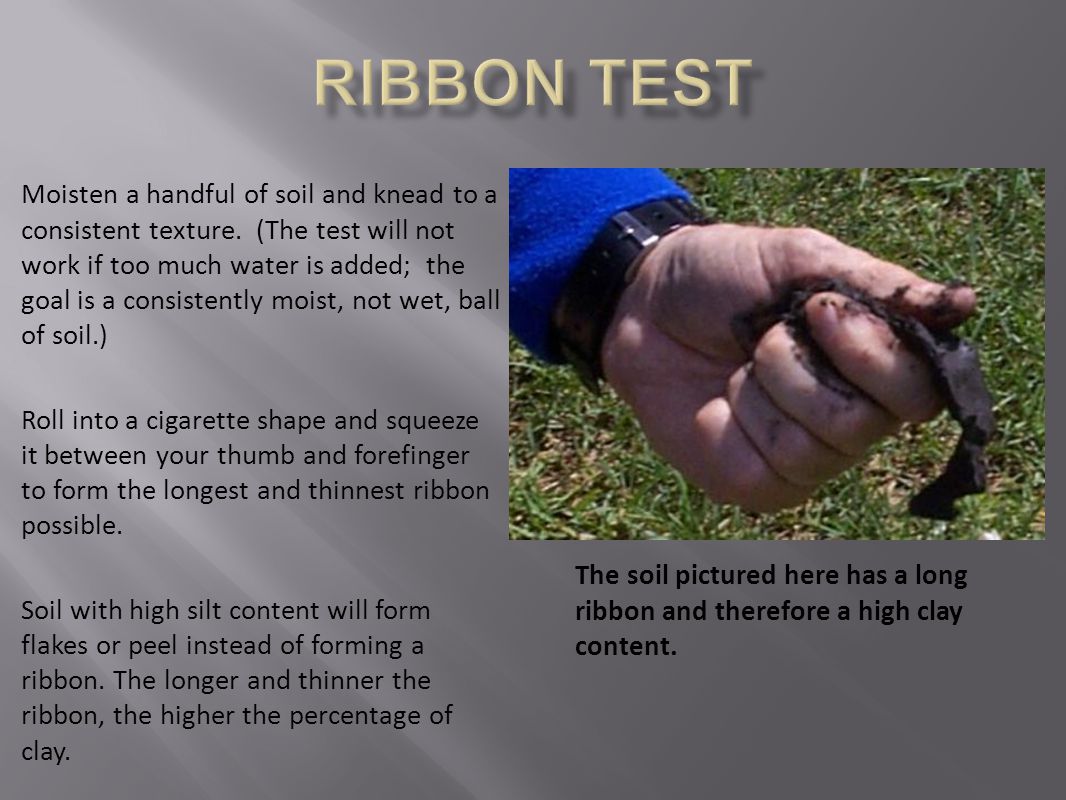 Soil Ribbon Test Chart