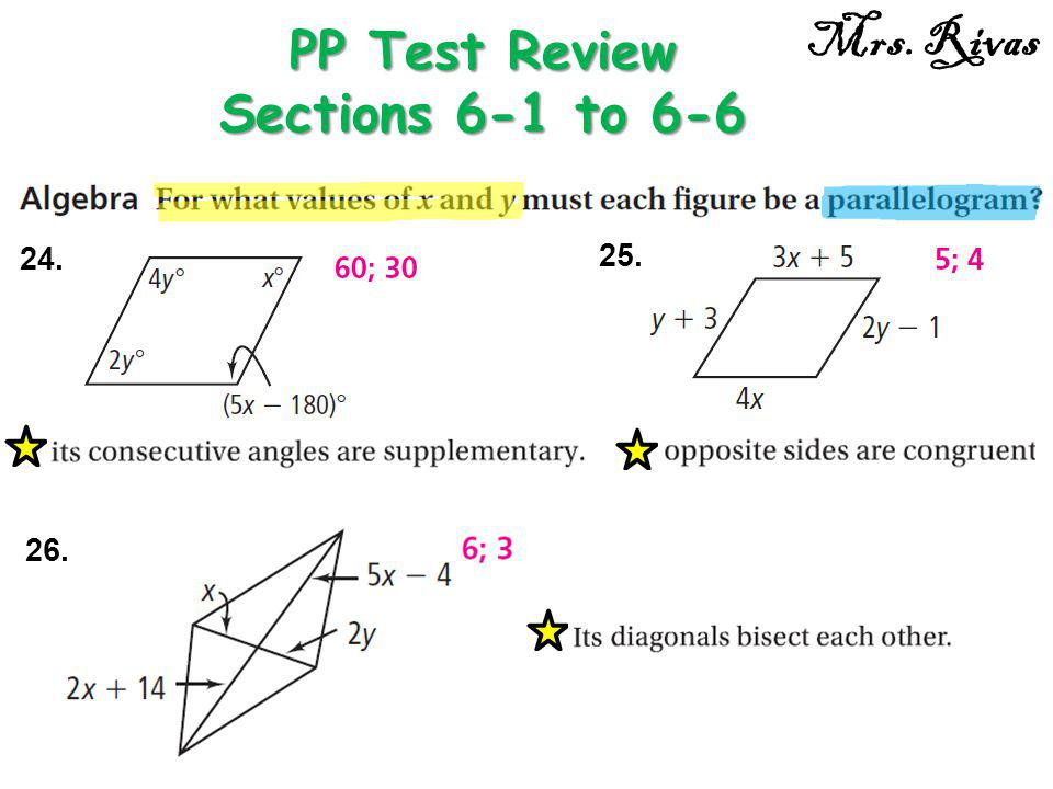 PP Test Review Sections 6-1 to 6-6