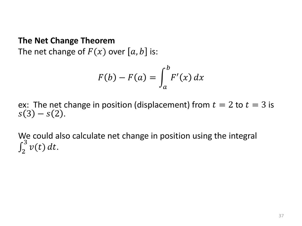 Packet 24 The Fundamental Theorem Of Calculus Ppt Download