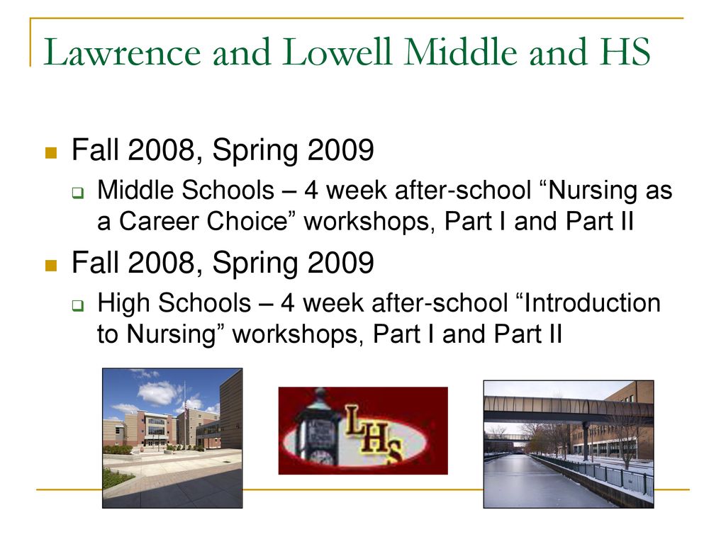 Lawrence and Lowell Middle and HS