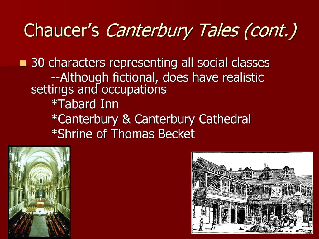 Canterbury Tales Social Classes Chart