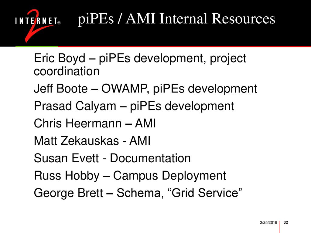 piPEs / AMI Internal Resources