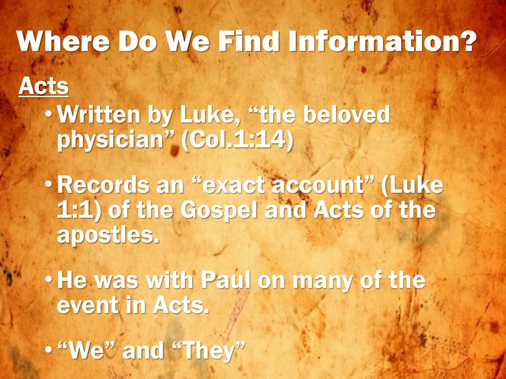Where Do We Find Information? - ppt download