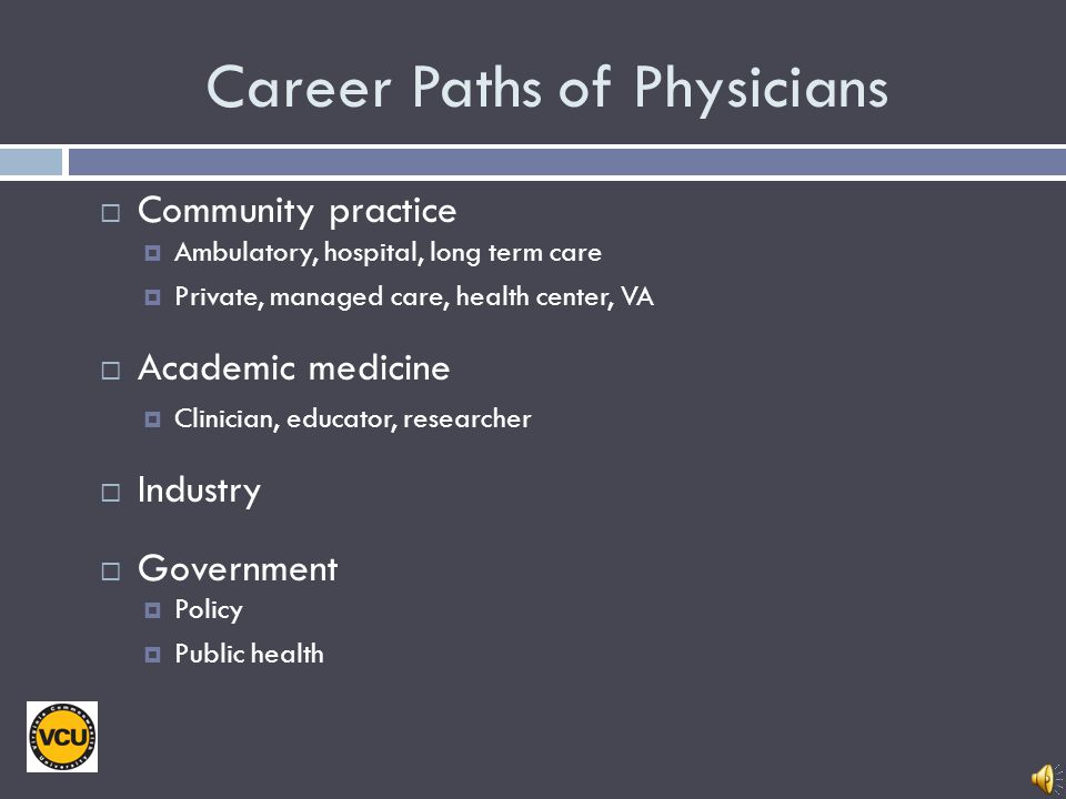 Career Paths of Physicians