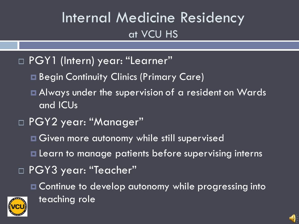 Internal Medicine Residency at VCU HS