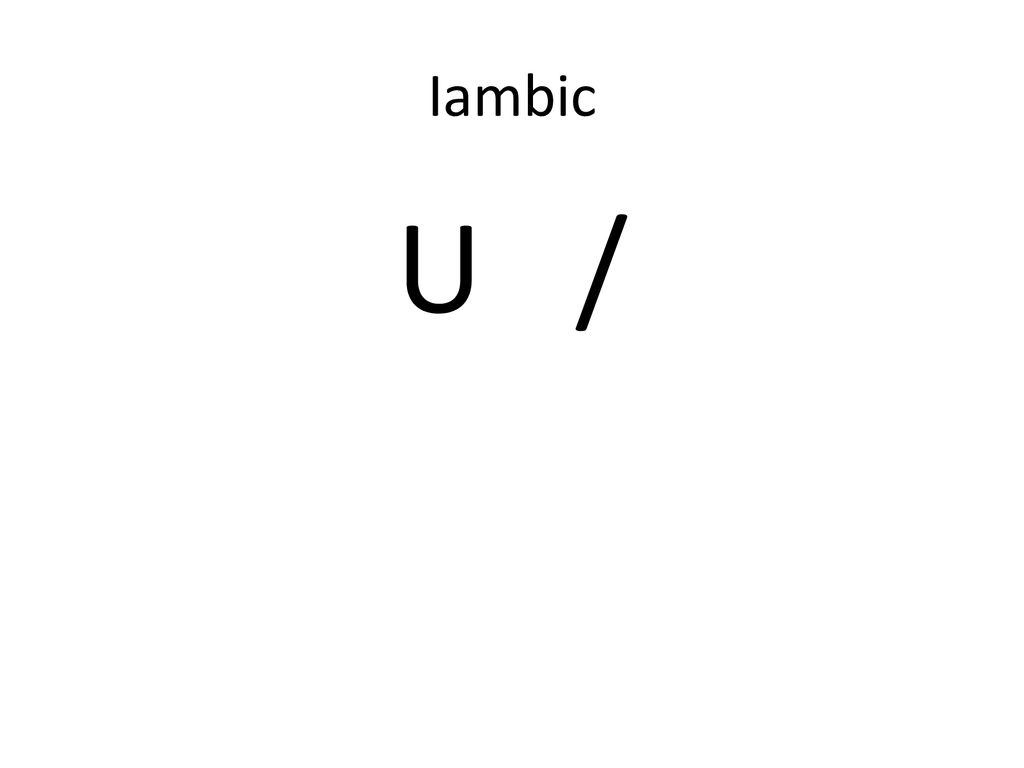 Iambic U /