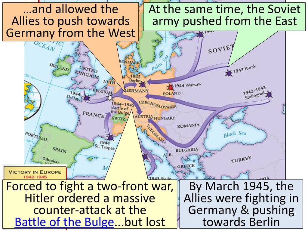 …and allowed the Allies to push towards Germany from the West