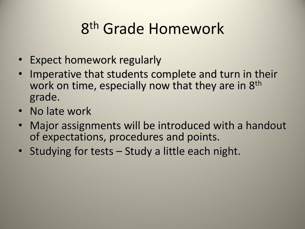 8th grade homework hotline