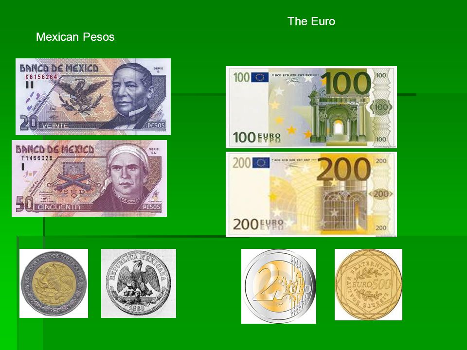 The Euro Mexican Pesos