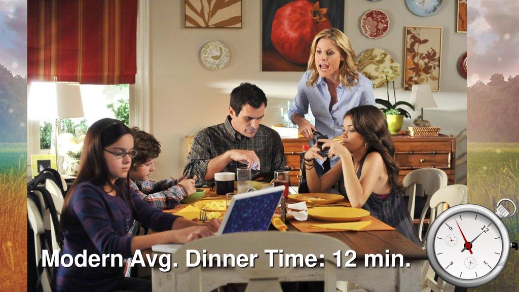 Modern Avg. Dinner Time: 12 min.