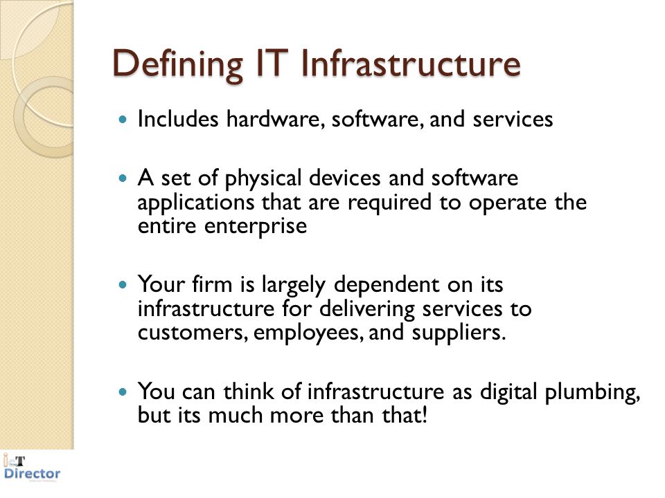 Defining IT Infrastructure