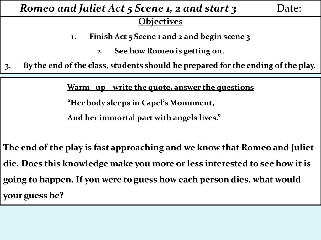 romeo and juliet act 5 study guide answers