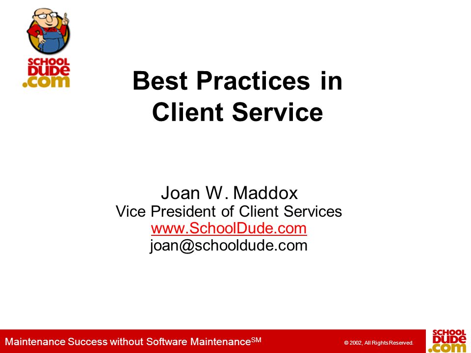 Best Practices in Client Service