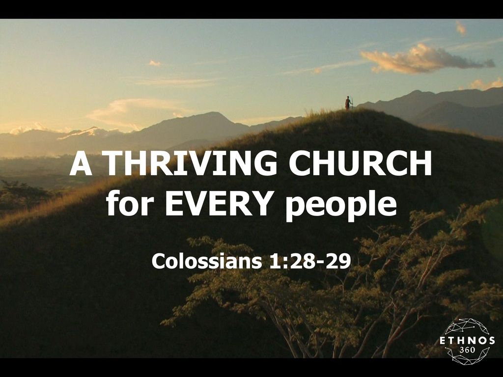 A THRIVING CHURCH For EVERY People - Ppt Download