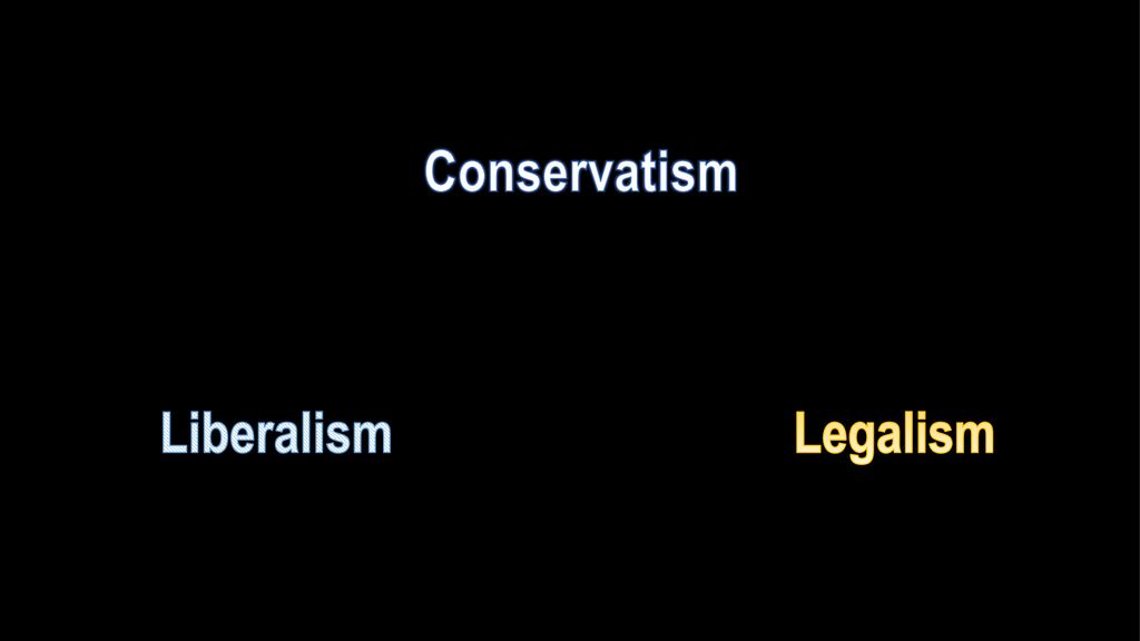 Conservatism Liberalism Legalism