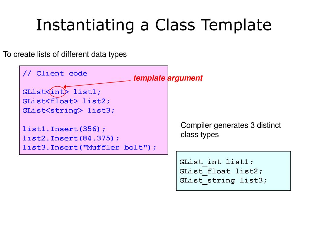 Characteristics of oopl templates standard template library ppt download
