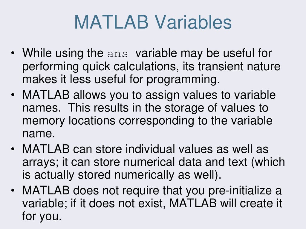 Part 1 Chapter 2 MATLAB Fundamentals - ppt download