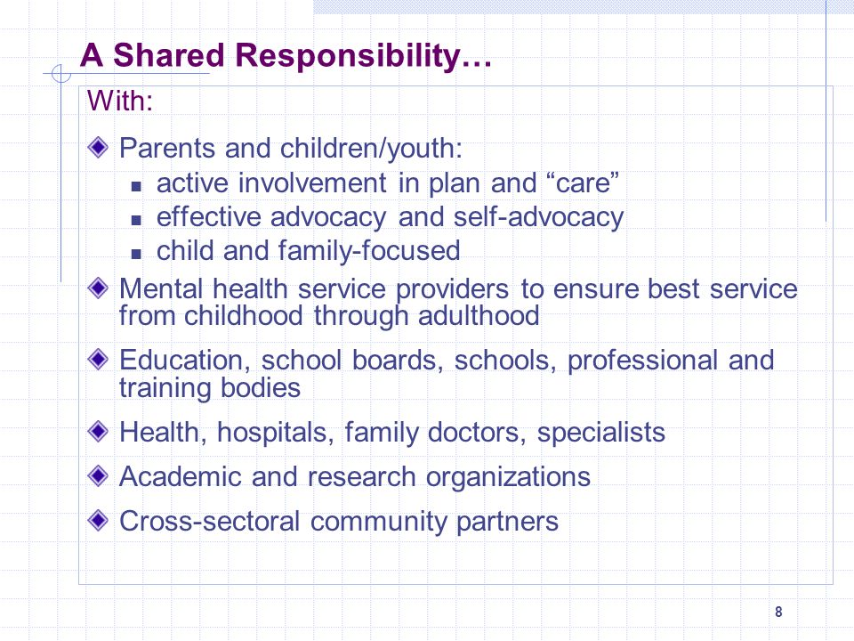 A Shared Responsibility…