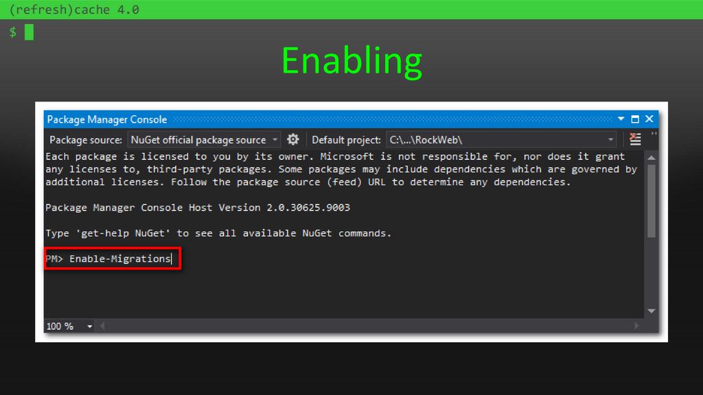 Entity framework code first migrations ppt download