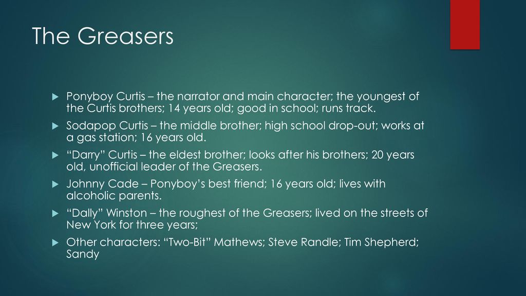 The Outsiders By S.E. Hinton. ppt download