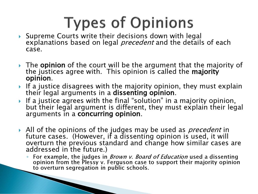 Reaching a Decision How do the various levels of the court system reach