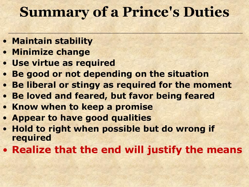 the prince analysis
