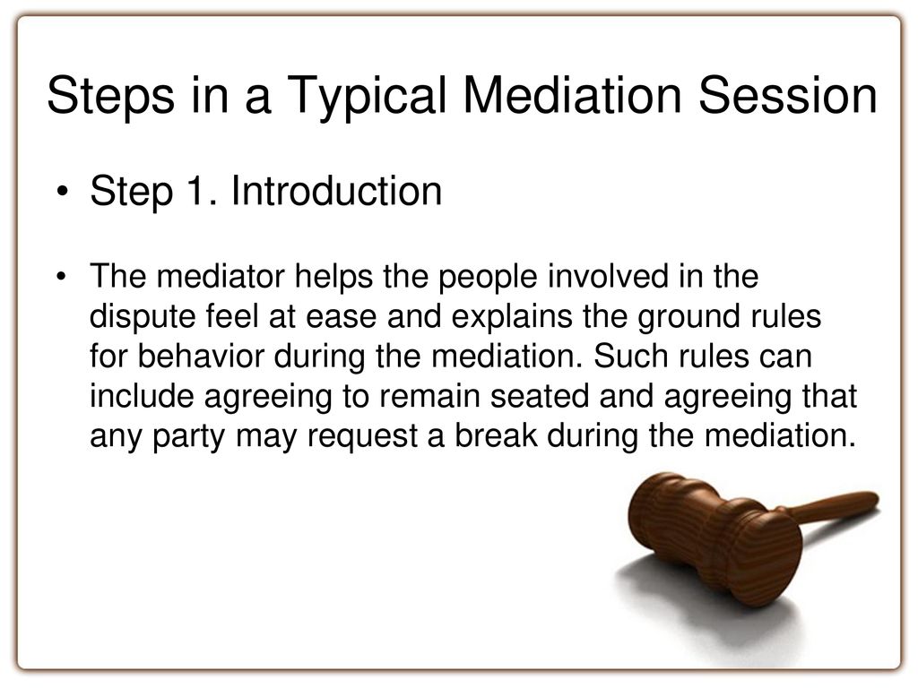 How to be a Mediator: 7 Steps