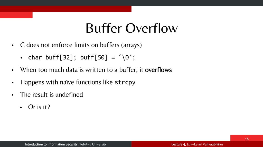 Low-Level Vulnerabilities - ppt download