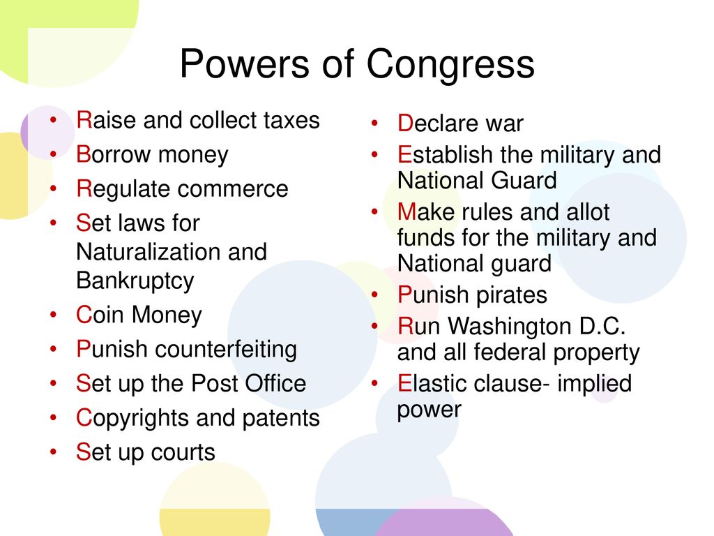 The Legislative Branch ppt download