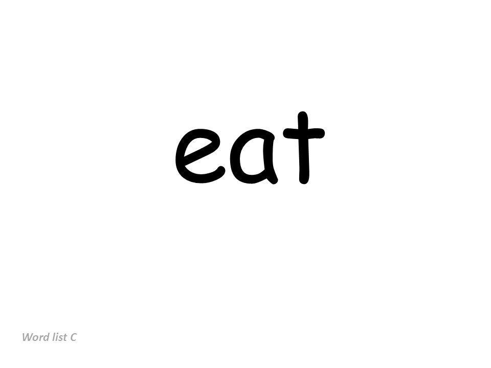 eat Word list C