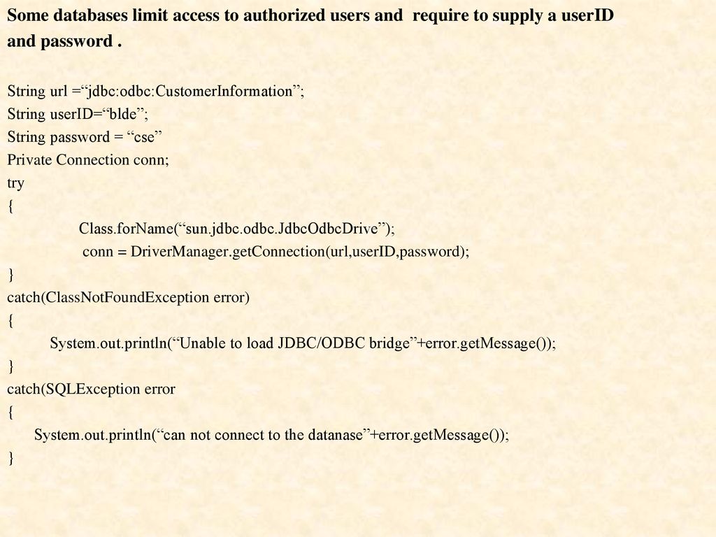 Jdbc ppt download