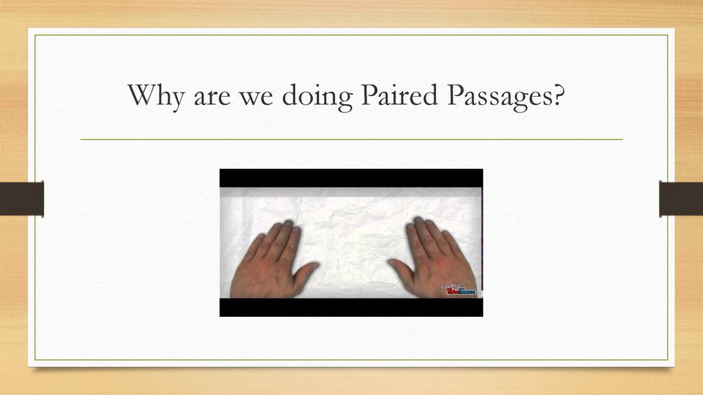 Paired Passages. - Ppt Download