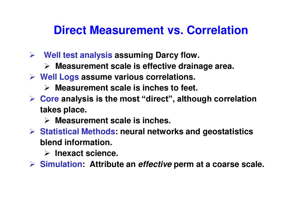 Direct Measurement vs. Correlation