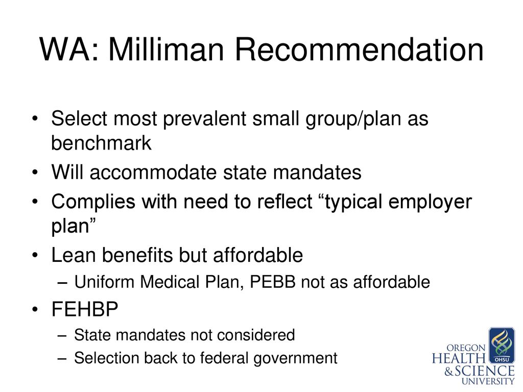 Oregon Essential Health Benefits Workgroup ppt download