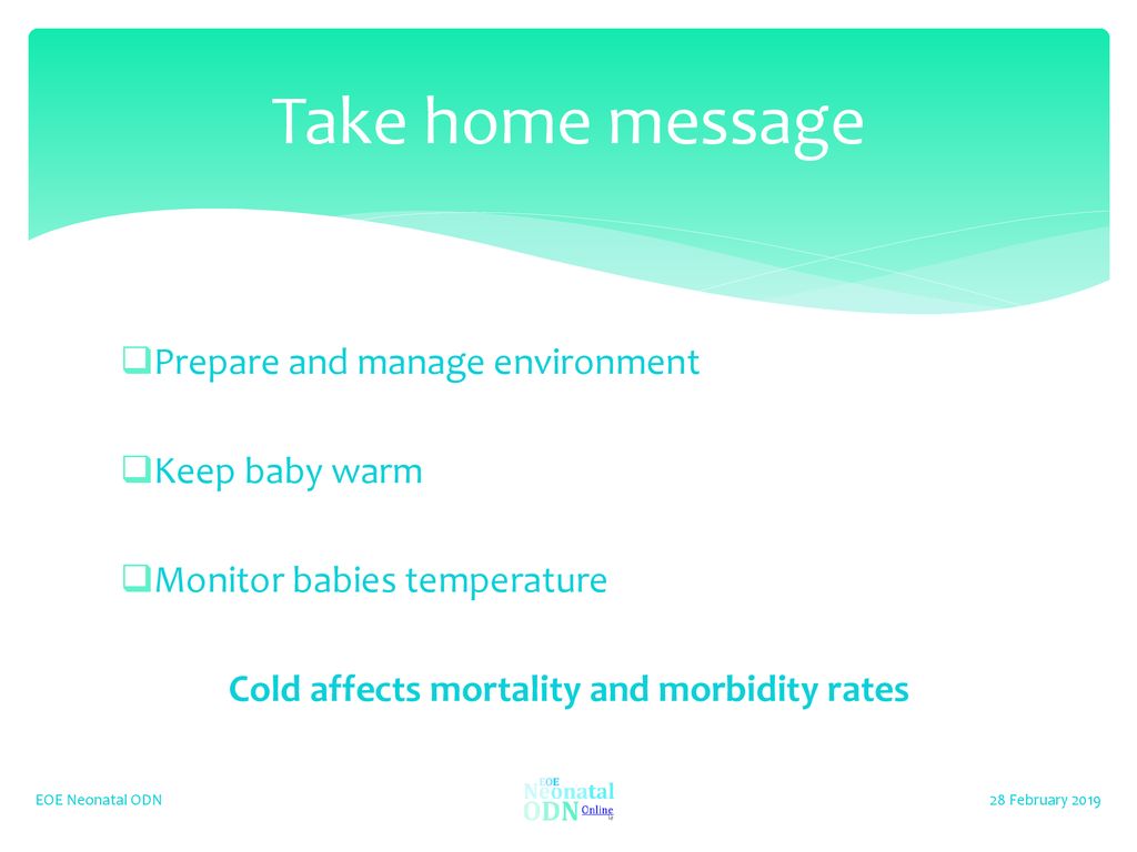 Cold affects mortality and morbidity rates