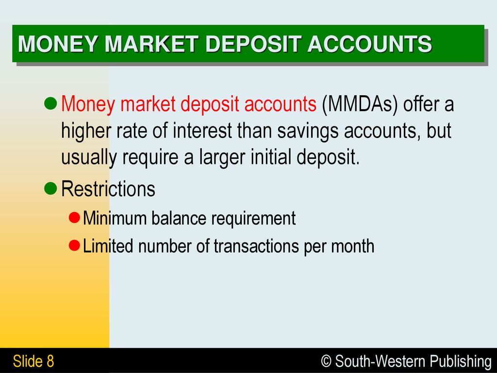 How do money market accounts work