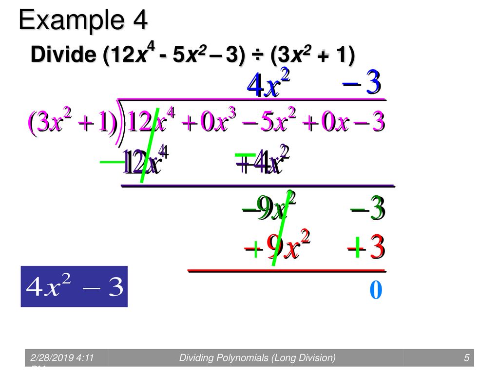 Dividing polynomials long division ppt download