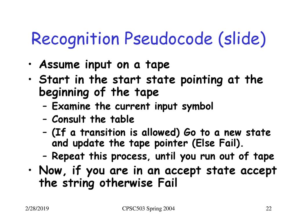CPSC 503 Computational Linguistics - ppt download