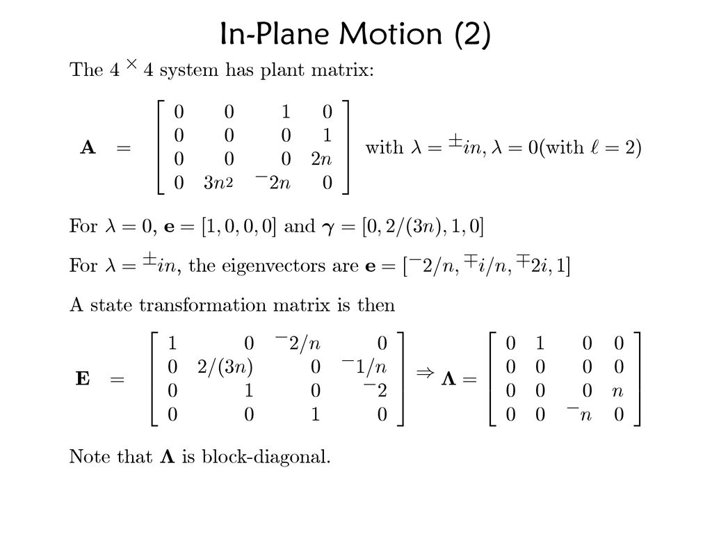 Spacecraft Translational Motion Ppt Download