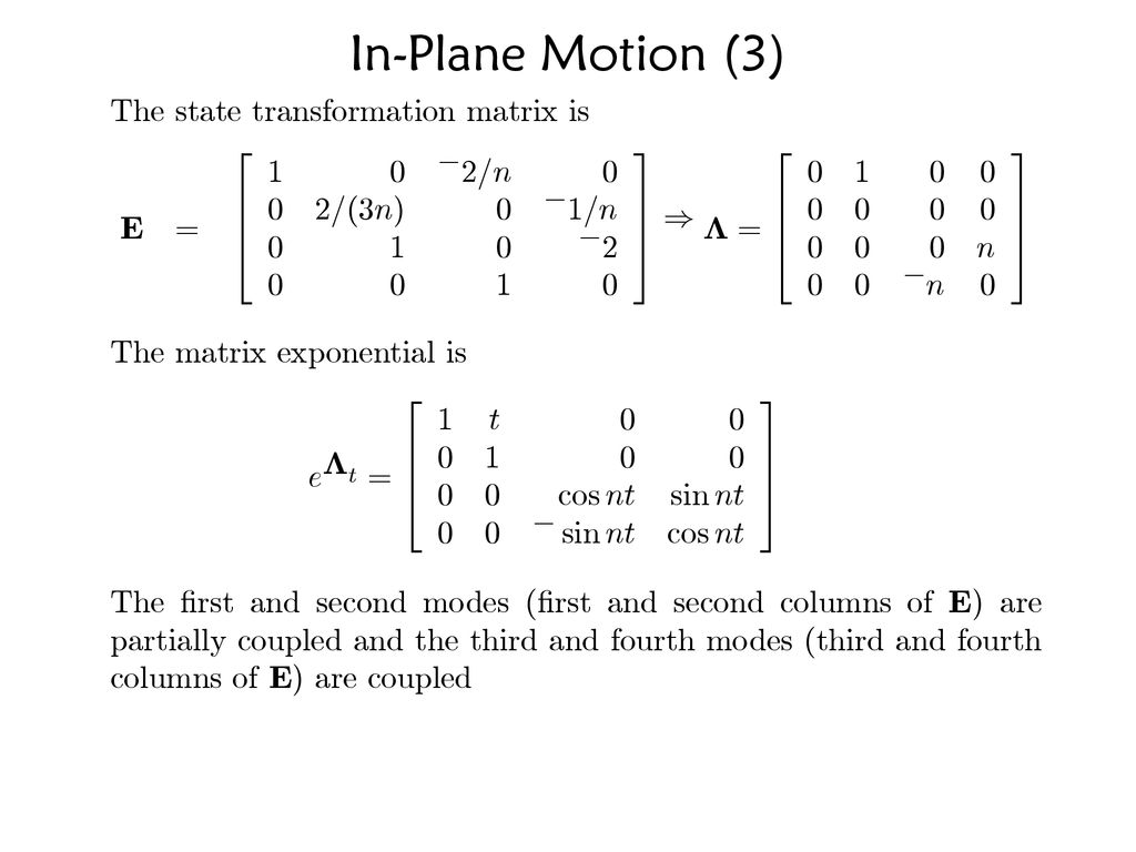 Spacecraft Translational Motion Ppt Download