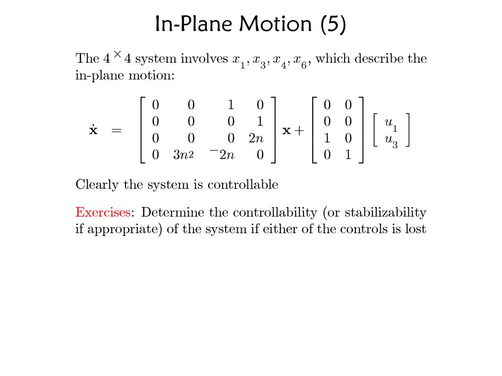 Spacecraft Translational Motion Ppt Download